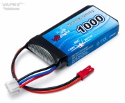 Li-Po Batteri 2S 7,4V 1000mAh 25C JST-RCY (BEC)