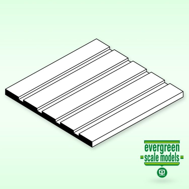 Lastvagn 0.5x150x300mm 0.5spac i gruppen Katalog / Fabrikat / E / Evergreen / Panelskivor 15x30cm hos Minicars Hobby Distribution AB (152020)