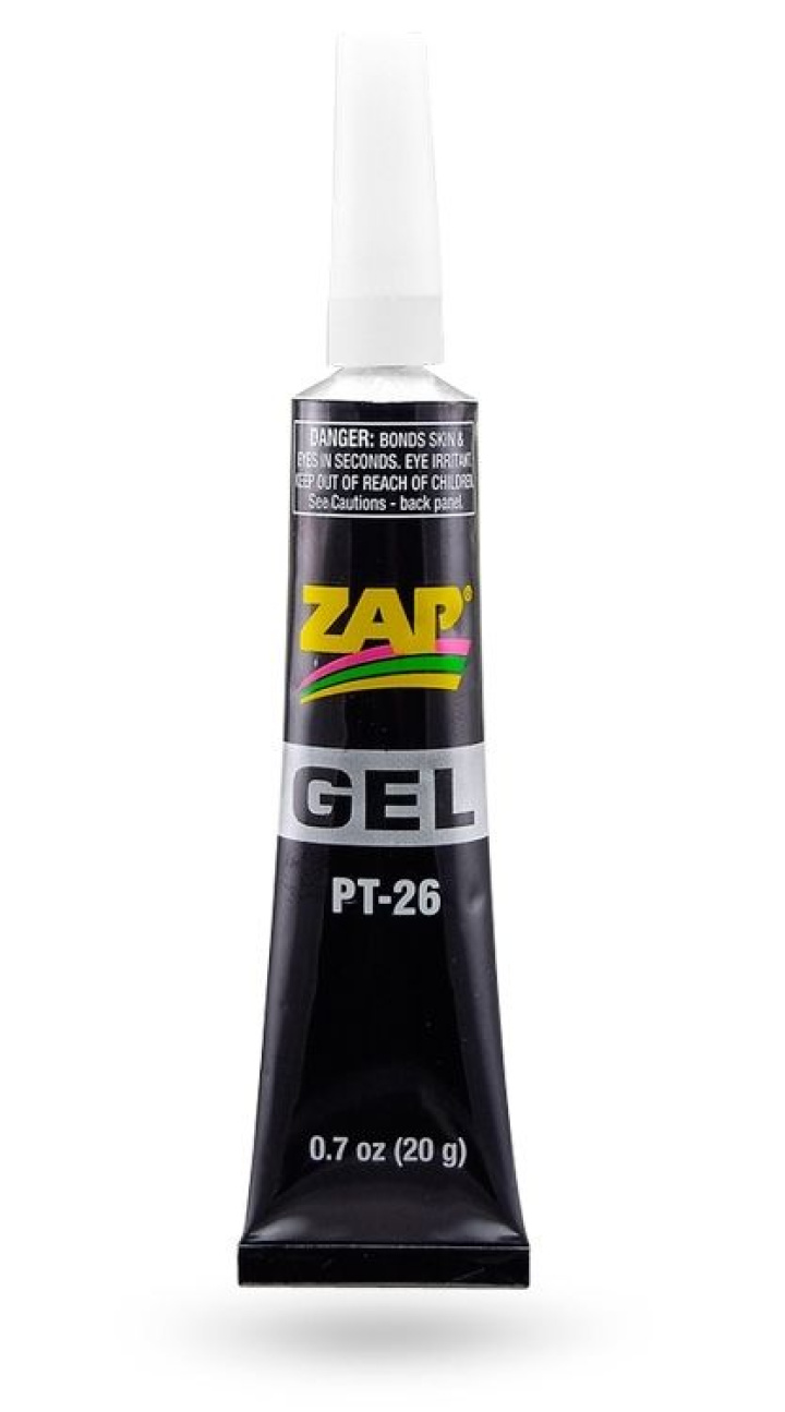 ZAP Gel CA 20gr i gruppen Katalog / Fabrikat / Z / ZAP / ZAP Lim hos Minicars Hobby Distribution AB (40PT26)