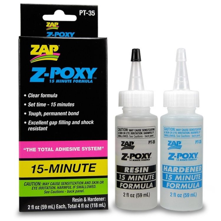 Z-Poxy 15 min 118 ml* UTGÅTT i gruppen Katalog / Fabrikat / Z / ZAP / ZAP Lim hos Minicars Hobby Distribution AB (40PT35)