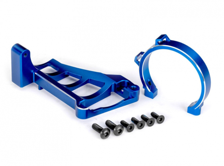 Motorfäste Fram & Bak Set Alu Blå Maxx Slash i gruppen Katalog / Fabrikat / T / Traxxas / Tillbehör hos Minicars Hobby Distribution AB (4210262-BLUE)