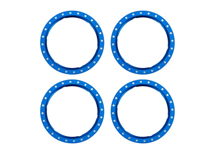 Beadlock Rings Alu Blå (Pro Scale Wheel Alu System) (4) i gruppen Katalog / Fabrikat / T / Traxxas / Reservdelar hos Minicars Hobby Distribution AB (4210276-BLUE)