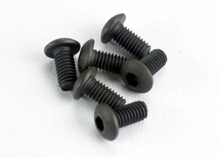 Skruv M3x6mm Kullrig Insex (6) i gruppen Katalog / Fabrikat / T / Traxxas / Skruv, Mutter & Brickor hos Minicars Hobby Distribution AB (422575)