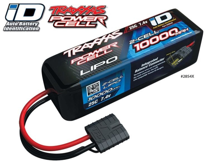 Li-Po Batteri 2S 7.4V 10000mAh 25C iD-kontakt* UTGÅTT i gruppen Katalog / Övrigt / Kyrkogård hos Minicars Hobby Distribution AB (422854X)