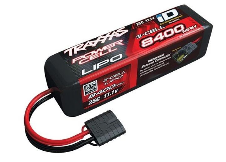 Li-Po Batteri 3S 11,1V 8400mAh 25C iD-kontakt* UTGÅTT i gruppen Katalog / Övrigt / Kyrkogård hos Minicars Hobby Distribution AB (422878X)