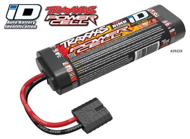 NiMH Batteri 7,2V 3000mAh iD-kontakt i gruppen Katalog / Fabrikat / T / Traxxas / Batterier NiMh hos Minicars Hobby Distribution AB (422922X)