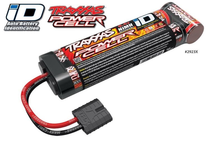 NiMH Batteri 8,4V 3000mAh iD-kontakt i gruppen Katalog / Fabrikat / T / Traxxas / Batterier NiMh hos Minicars Hobby Distribution AB (422923X)