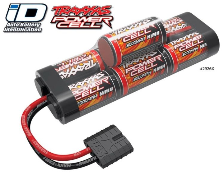 NiMH Batteri 8,4V 3000mAh Hump ID-kontakt i gruppen Katalog / Fabrikat / T / Traxxas / Batterier NiMh hos Minicars Hobby Distribution AB (422926X)