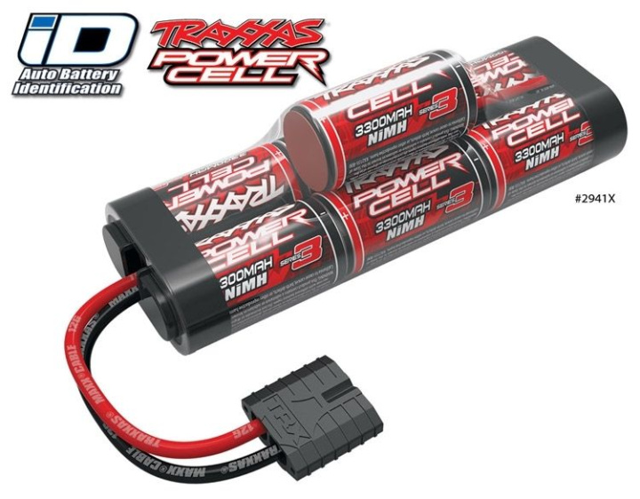 NiMH Batteri 8,4V 3300mAh Series 3 Hump iD-kontakt i gruppen Katalog / Fabrikat / T / Traxxas / Batterier NiMh hos Minicars Hobby Distribution AB (422941X)