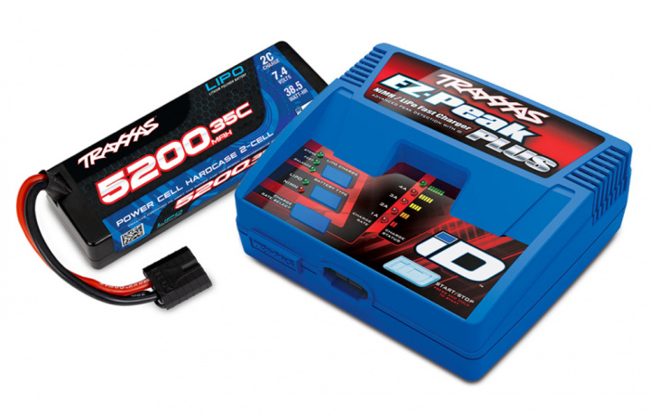 Laddare EZ-Peak Plus 4A och 2S 5200mAh Hard Batteri Combo i gruppen Katalog / Fabrikat / T / Traxxas / Laddare hos Minicars Hobby Distribution AB (422970GX-2SR)