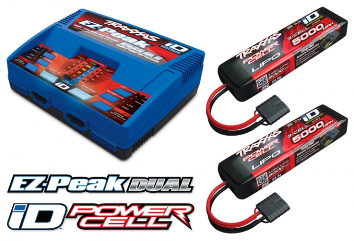 Laddare EZ-Peak Dual 8A och 2 x 3S 5000mAh Batteri Combo i gruppen Katalog / Fabrikat / T / Traxxas / Laddare hos Minicars Hobby Distribution AB (422990GX)