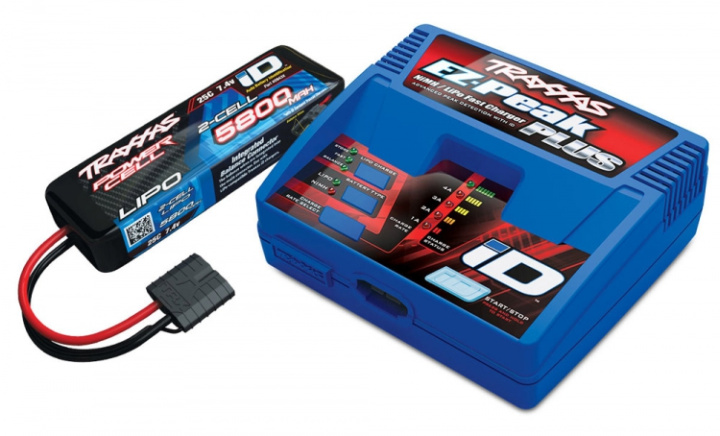 Laddare EZ-Peak Plus 4A och 2S 5800mAh Batteri Combo i gruppen Katalog / Tillbehör & Delar / Batterier & Tillb. / Li-Po hos Minicars Hobby Distribution AB (422992GX)