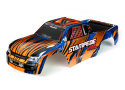 Kaross Stampede 2WD VXL Orange & Blå Målad