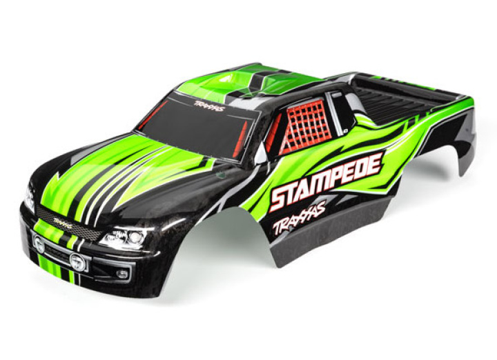 Kaross Stampede 2WD Grön Målad i gruppen Katalog / Fabrikat / T / Traxxas / Karosser & Tillbehör hos Minicars Hobby Distribution AB (423651G)