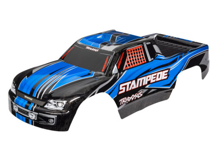 Kaross Stampede 2WD Blå Målad i gruppen Katalog / Fabrikat / T / Traxxas / Karosser & Tillbehör hos Minicars Hobby Distribution AB (423651X)