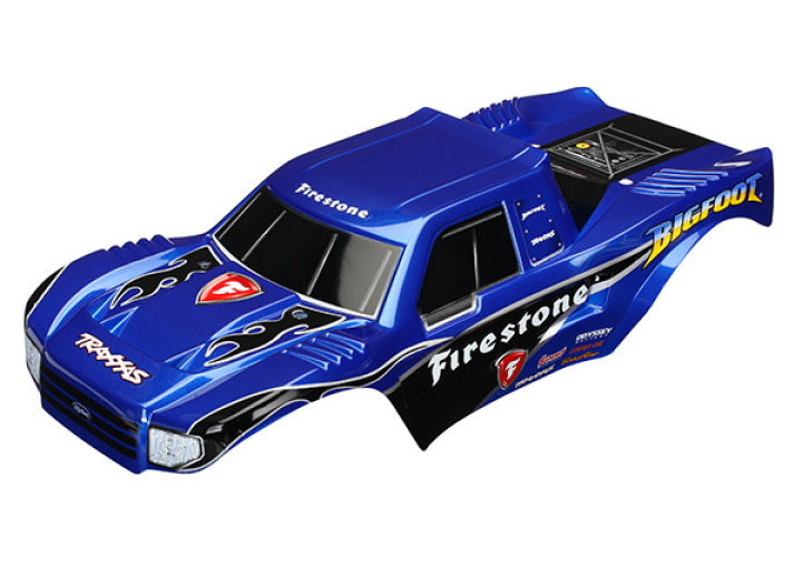 Kaross Bigfoot Firestone Replica Målad i gruppen Katalog / Fabrikat / T / Traxxas / Karosser & Tillbehör hos Minicars Hobby Distribution AB (423658)