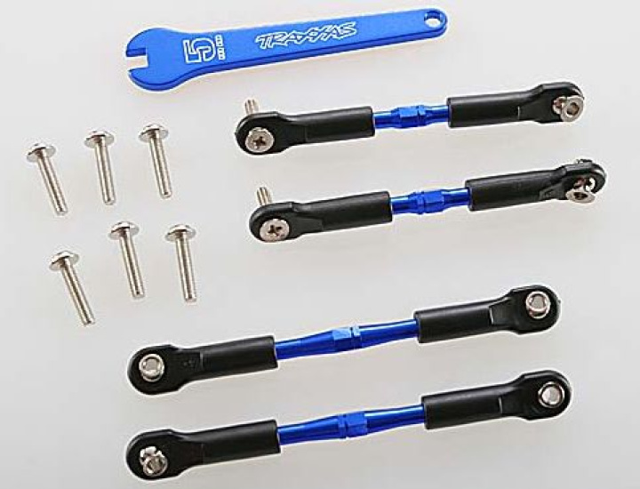 Turnbuckle Camberstag Set Aluminium Blå i gruppen Katalog / Fabrikat / T / Traxxas / Reservdelar hos Minicars Hobby Distribution AB (423741A)