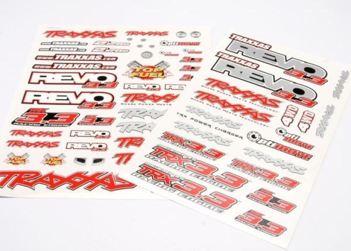 Dekalark Revo 3.3 (Revo logos)* i gruppen Katalog / Fabrikat / T / Traxxas / Karosser & Tillbehör hos Minicars Hobby Distribution AB (425313X)