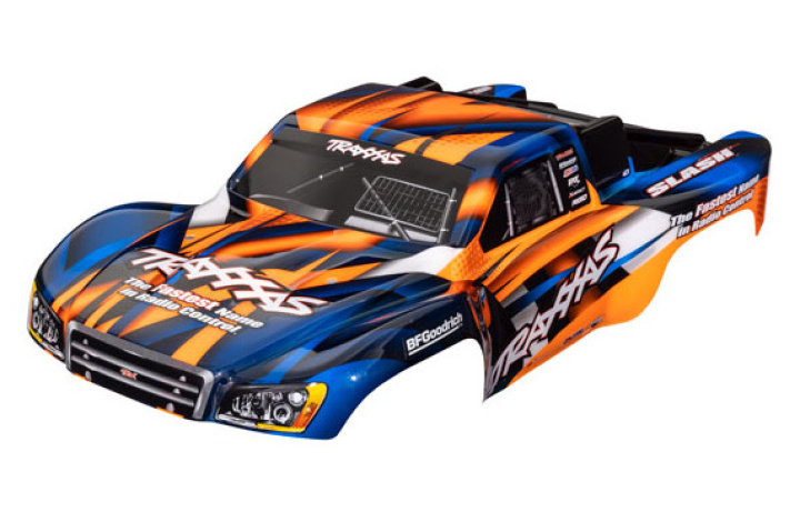 Kaross Slash 2WD/4x4 Orange & Blå Målad i gruppen Katalog / Fabrikat / T / Traxxas / Karosser & Tillbehör hos Minicars Hobby Distribution AB (425851T)