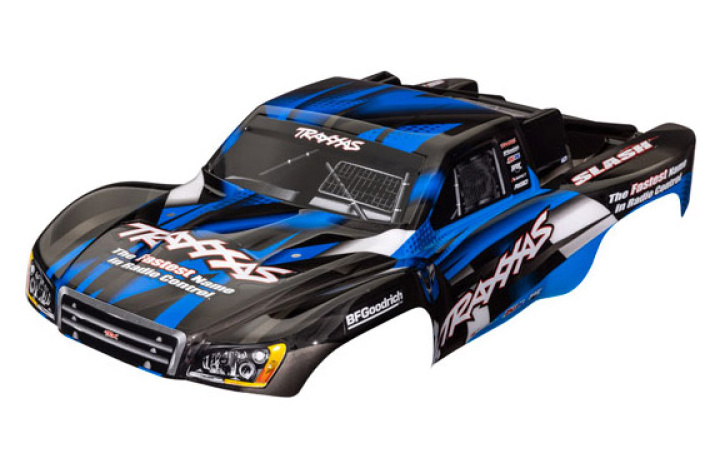 Kaross Slash 2WD/4x4 Blå Målad* i gruppen Katalog / Fabrikat / T / Traxxas / Karosser & Tillbehör hos Minicars Hobby Distribution AB (425851X)