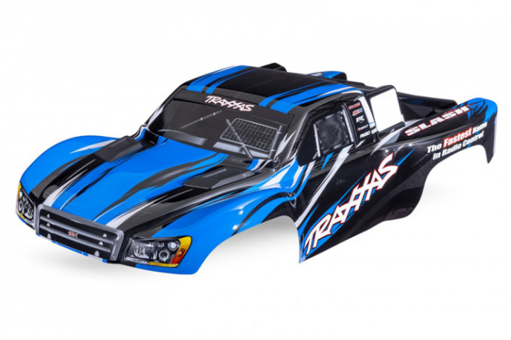 Kaross Slash 4x4 Blå i gruppen Katalog / Fabrikat / T / Traxxas / Karosser & Tillbehör hos Minicars Hobby Distribution AB (425855-BLUE)