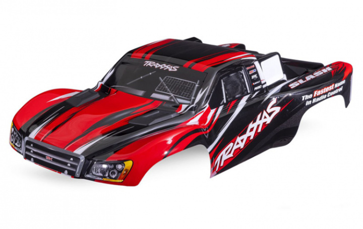 Kaross Slash 4x4 Röd i gruppen Katalog / Fabrikat / T / Traxxas / Karosser & Tillbehör hos Minicars Hobby Distribution AB (425855-RED)