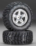 Däck & Fälg Kumho/SCT Matt Krom-Svart 4WD/2WD Bak (2)