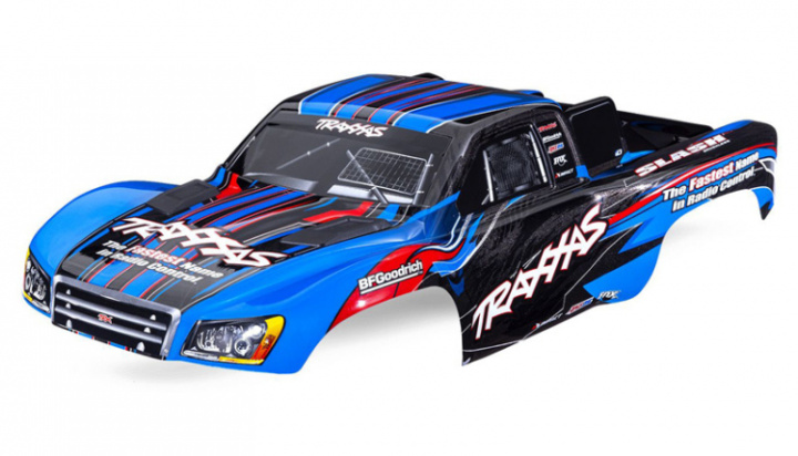 Kaross Slash 2WD Blå (för Clipless Montering) i gruppen Katalog / Fabrikat / T / Traxxas / Karosser & Tillbehör hos Minicars Hobby Distribution AB (425924-BLUE)