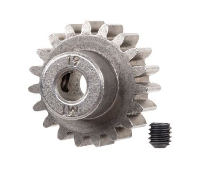 Motordrev (Pinion) 19T 1.0M för 5mm Axel (Endast för Ståldrev) i gruppen Katalog / Fabrikat / T / Traxxas / Reservdelar hos Minicars Hobby Distribution AB (426480X)