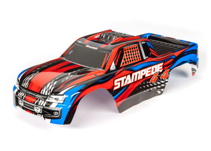 Kaross Stampede 4x4 Röd Målad i gruppen Katalog / Fabrikat / T / Traxxas / Karosser & Tillbehör hos Minicars Hobby Distribution AB (426729R)