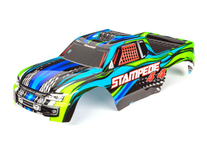 Kaross Stampede 4x4 Blå Målad i gruppen Katalog / Fabrikat / T / Traxxas / Karosser & Tillbehör hos Minicars Hobby Distribution AB (426729X)