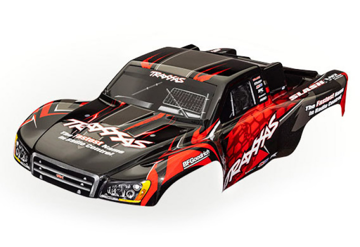 Kaross Slash VXL 2WD/4x4 Röd Målad i gruppen Katalog / Fabrikat / T / Traxxas / Karosser & Tillbehör hos Minicars Hobby Distribution AB (426812R)