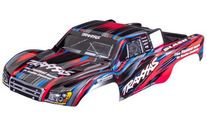 Kaross Slash 4x4 Röd (för Clipless Montering) i gruppen Katalog / Fabrikat / T / Traxxas / Karosser & Tillbehör hos Minicars Hobby Distribution AB (426932-RED)