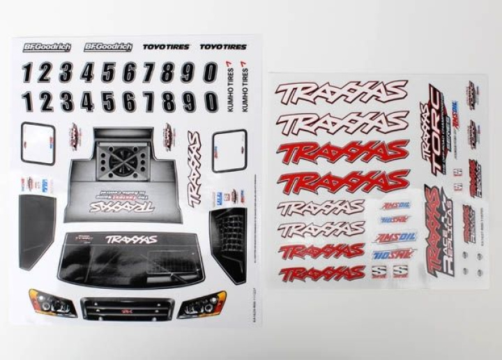 Dekalark 1/16 Slash Team Truck i gruppen Katalog / Fabrikat / T / Traxxas / Karosser & Tillbehör hos Minicars Hobby Distribution AB (427013X)