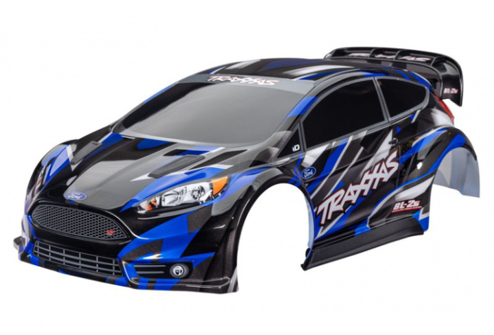 Kaross Ford Fiesta ST Rally Blå i gruppen Katalog / Fabrikat / T / Traxxas / Karosser & Tillbehör hos Minicars Hobby Distribution AB (427418-BLUE)