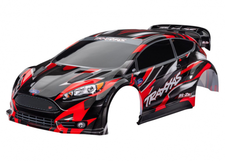 Kaross Ford Fiesta ST Rally Röd i gruppen Katalog / Fabrikat / T / Traxxas / Karosser & Tillbehör hos Minicars Hobby Distribution AB (427418-RED)