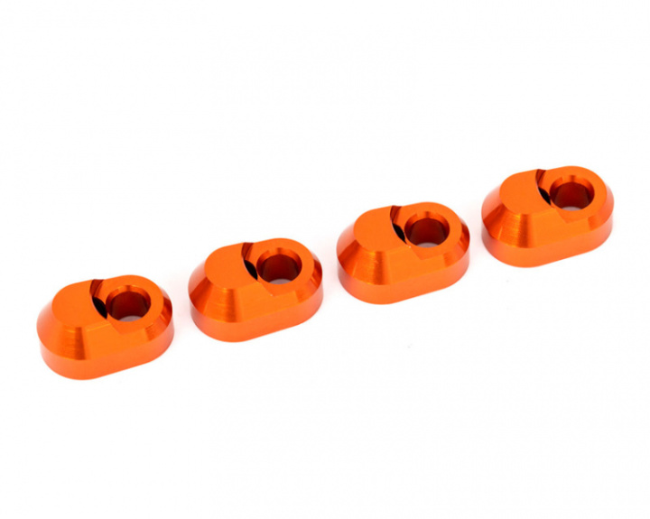 Hållare Stötdämparaxel Alu Orange (4) X-Maxx, XRT i gruppen Katalog / Fabrikat / T / Traxxas / Tillbehör hos Minicars Hobby Distribution AB (427743-ORNG)