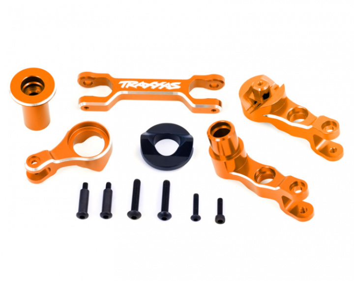 Armar & Parallellstag Styrning Set Alu Orange X-Maxx i gruppen Katalog / Fabrikat / T / Traxxas / Reservdelar hos Minicars Hobby Distribution AB (427746-ORNG)