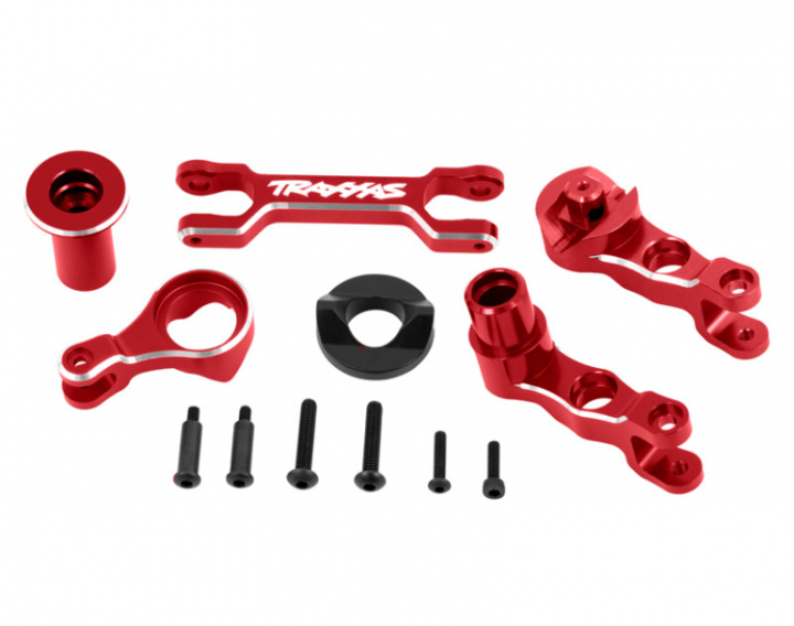 Armar & Parallellstag Styrning Set Alu Röd X-Maxx i gruppen Katalog / Fabrikat / T / Traxxas / Tillbehör hos Minicars Hobby Distribution AB (427746-RED)