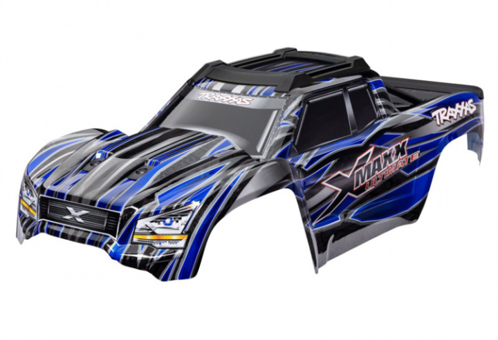 Kaross X-Maxx Ultimate Blå i gruppen Katalog / Fabrikat / T / Traxxas / Karosser & Tillbehör hos Minicars Hobby Distribution AB (427868-BLUE)