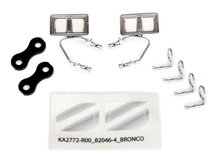 Backspeglar Set Krom Ford Bronco(1979), F-150 i gruppen Katalog / Fabrikat / T / Traxxas / Reservdelar hos Minicars Hobby Distribution AB (428073X)