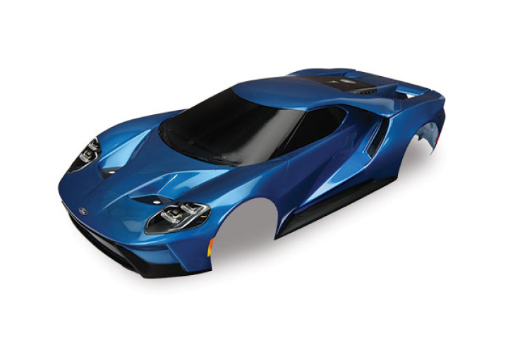 Kaross Ford GT Blå i gruppen Katalog / Fabrikat / T / Traxxas / Karosser & Tillbehör hos Minicars Hobby Distribution AB (428311A)