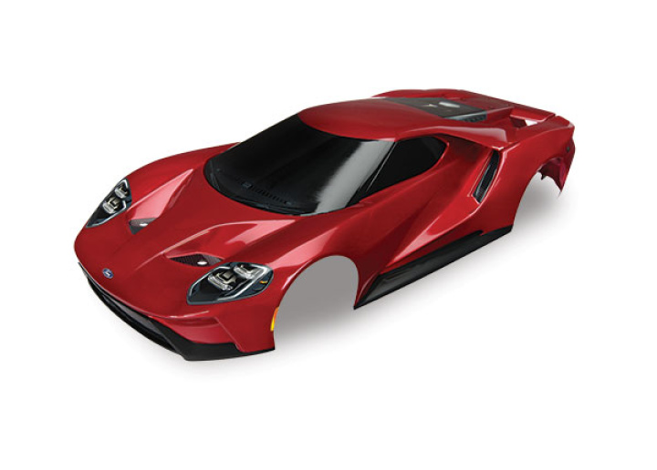 Kaross Ford GT Röd i gruppen Katalog / Fabrikat / T / Traxxas / Karosser & Tillbehör hos Minicars Hobby Distribution AB (428311R)