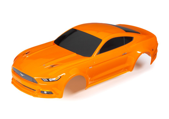 Kaross Ford Mustang GT Orange i gruppen Katalog / Fabrikat / T / Traxxas / Karosser & Tillbehör hos Minicars Hobby Distribution AB (428312T)