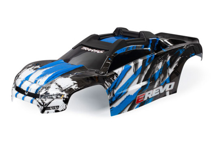 Kaross E-Revo 2 Blå i gruppen Katalog / Fabrikat / T / Traxxas / Karosser & Tillbehör hos Minicars Hobby Distribution AB (428611X)