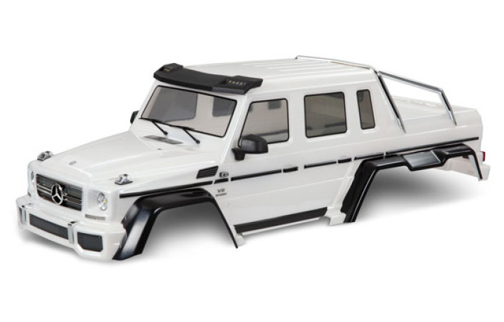 Kaross Mercedes G 63 TRX-6 Vit i gruppen Katalog / Fabrikat / T / Traxxas / Karosser & Tillbehör hos Minicars Hobby Distribution AB (428825A)