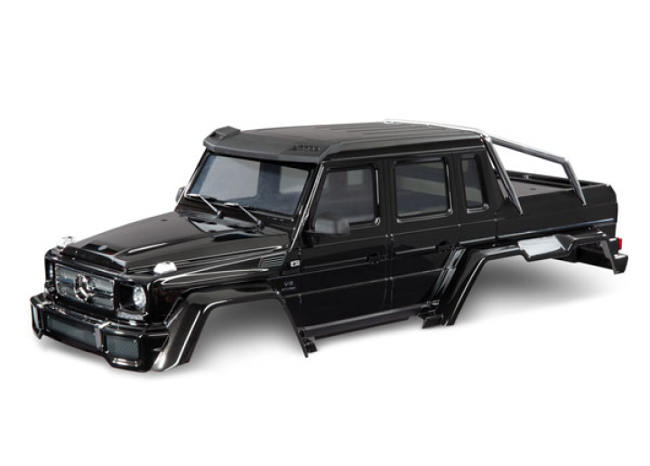 Kaross Mercedes G 63 TRX-6 Svart i gruppen Katalog / Fabrikat / T / Traxxas / Karosser & Tillbehör hos Minicars Hobby Distribution AB (428825R)