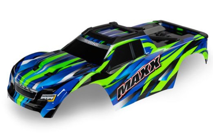 Kaross Maxx (Lång Hjulbas) Grön i gruppen Katalog / Fabrikat / T / Traxxas / Karosser & Tillbehör hos Minicars Hobby Distribution AB (428918G)