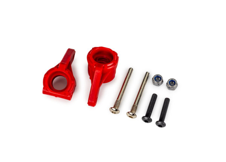 Styrspindel EHD Röd (Par) (för Uppgraderingskit #9180/9181/9182) 2WD i gruppen Katalog / Fabrikat / T / Traxxas / Reservdelar hos Minicars Hobby Distribution AB (429137-RED)