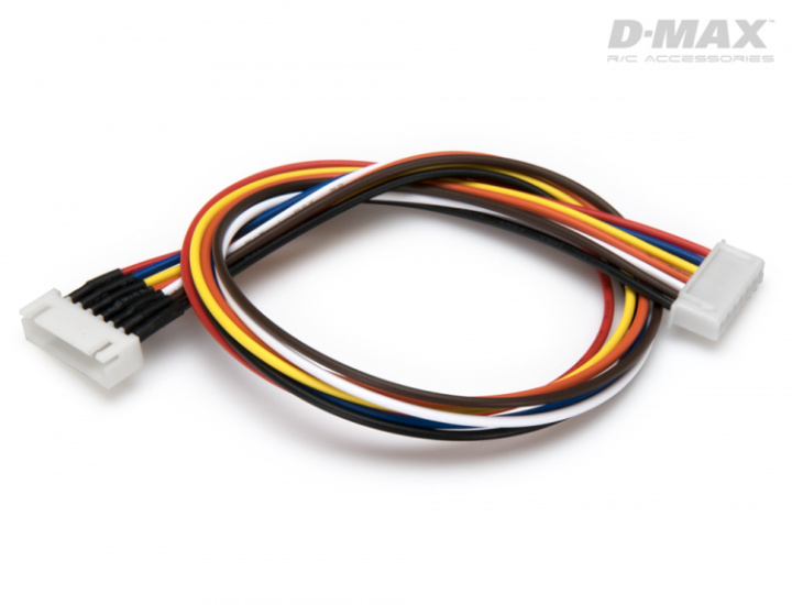 Förlängningskabel XH 6S 22AWG 300mm i gruppen Katalog / Fabrikat / D / DynoMAX / Tillbehör hos Minicars Hobby Distribution AB (B9414)